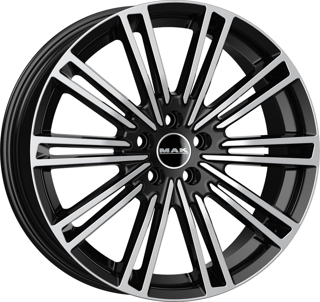 8.00X19 5X108 ET 42 MAK YORK BLACK MIRROR