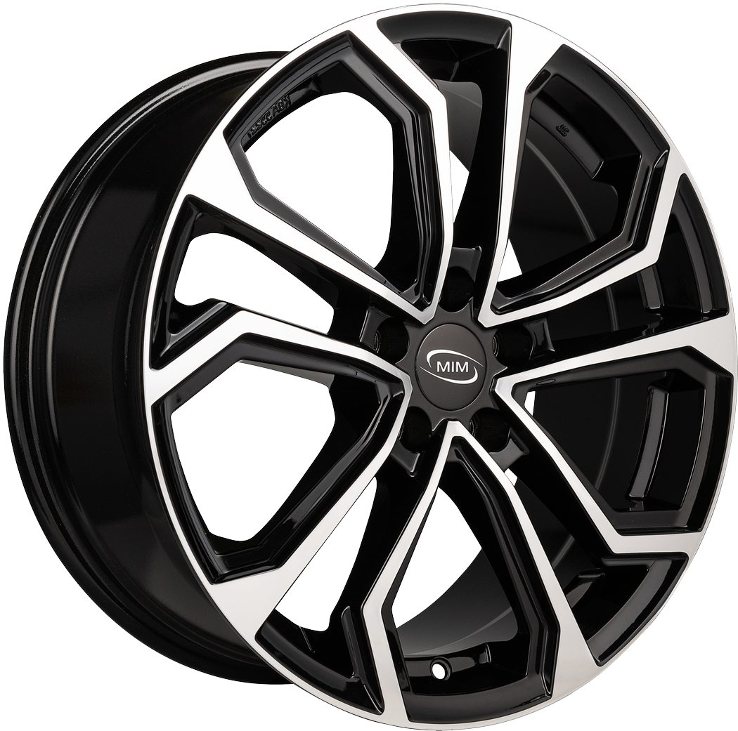 7.50X17 5X108 ET 45 MIM ESIS BLACK MIRROR