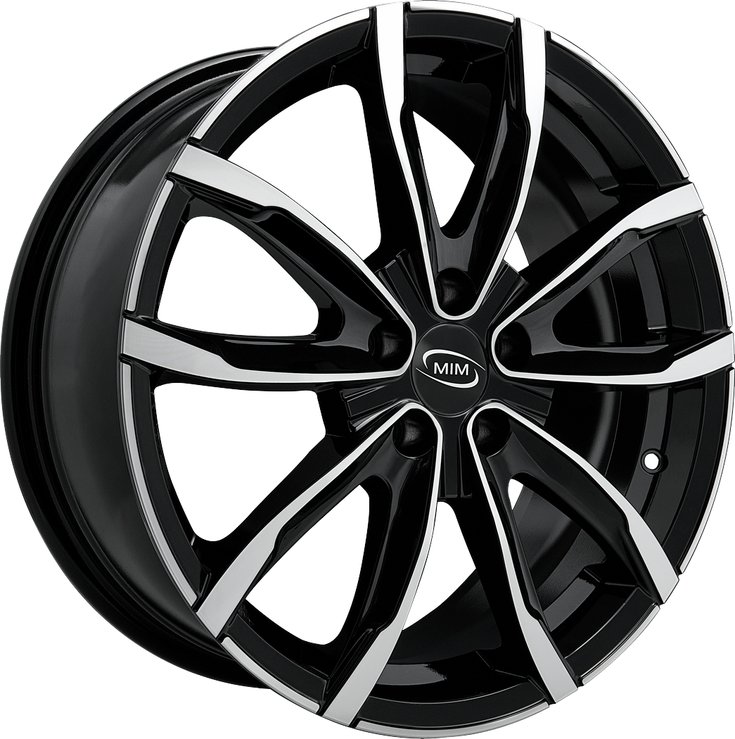 6.50X16 5X110 ET 35 MIM EVO 001 BLACK POLISHED