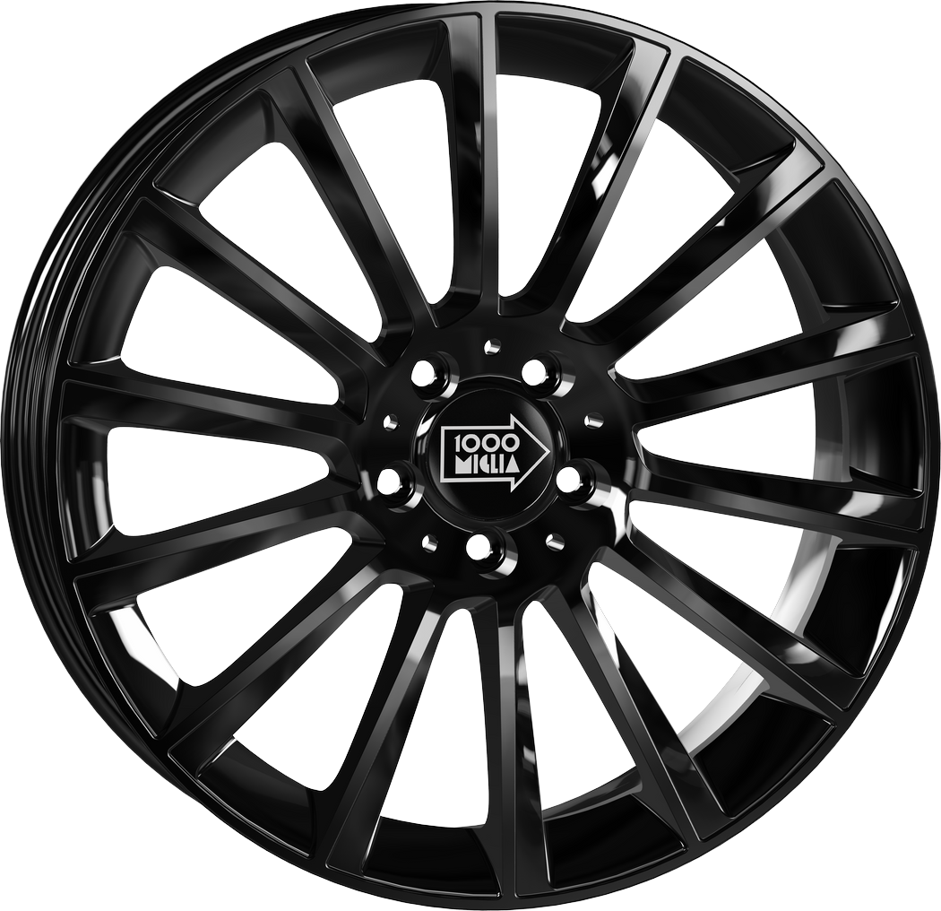 7.50X17 5X112 ET 45 MILLE MIGLIA MM047 GLOSS BLACK