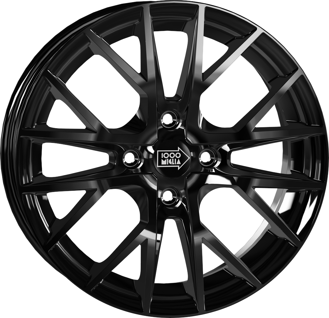 6.50X16 4X108 ET 18 MILLE MIGLIA MM1009/4 GLOSS BLACK