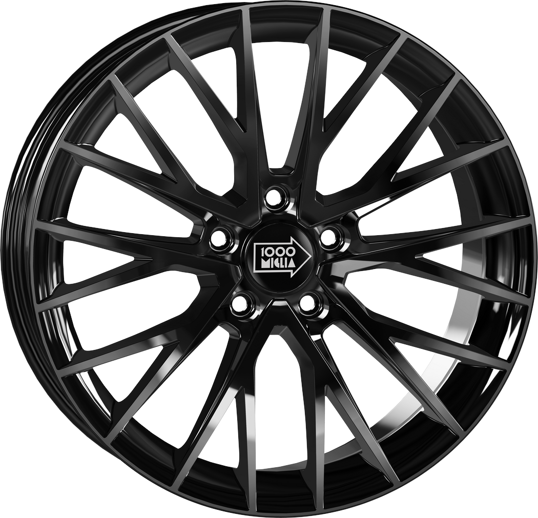7.00X17 5X114.3 ET 41 MILLE MIGLIA MM1009 GLOSS BLACK