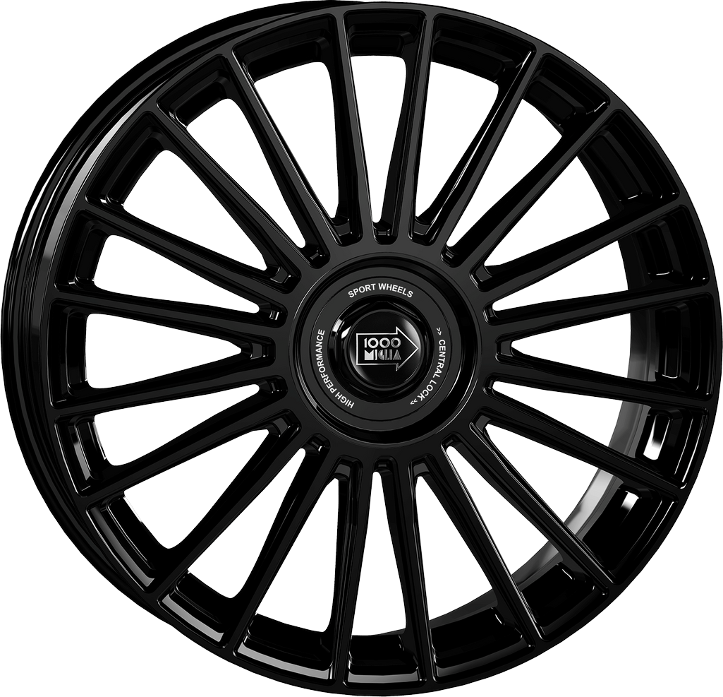 8.00X19 5X110 ET 33 MILLE MIGLIA MM1022 GLOSS BLACK