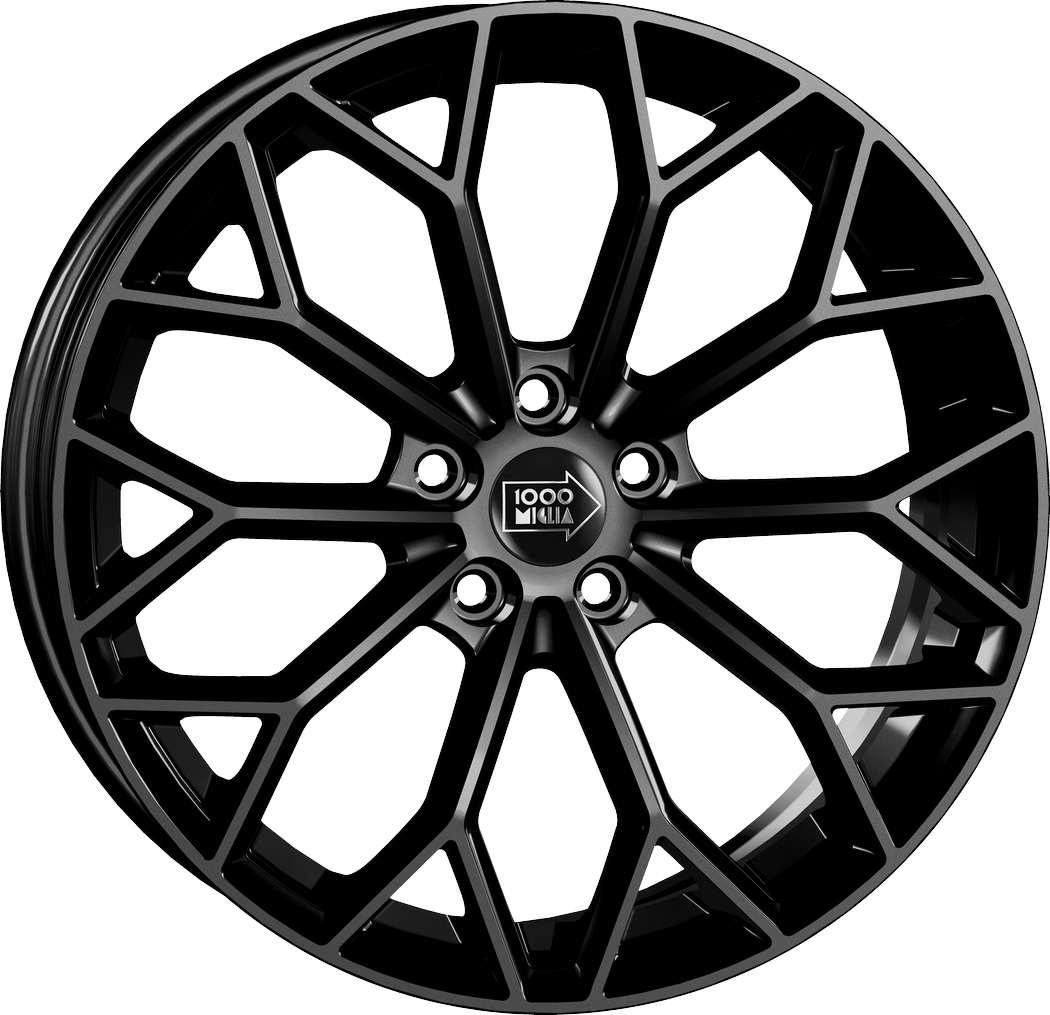 7.50X17 5X114.3 ET 40 MILLE MIGLIA MM1030 GLOSS BLACK