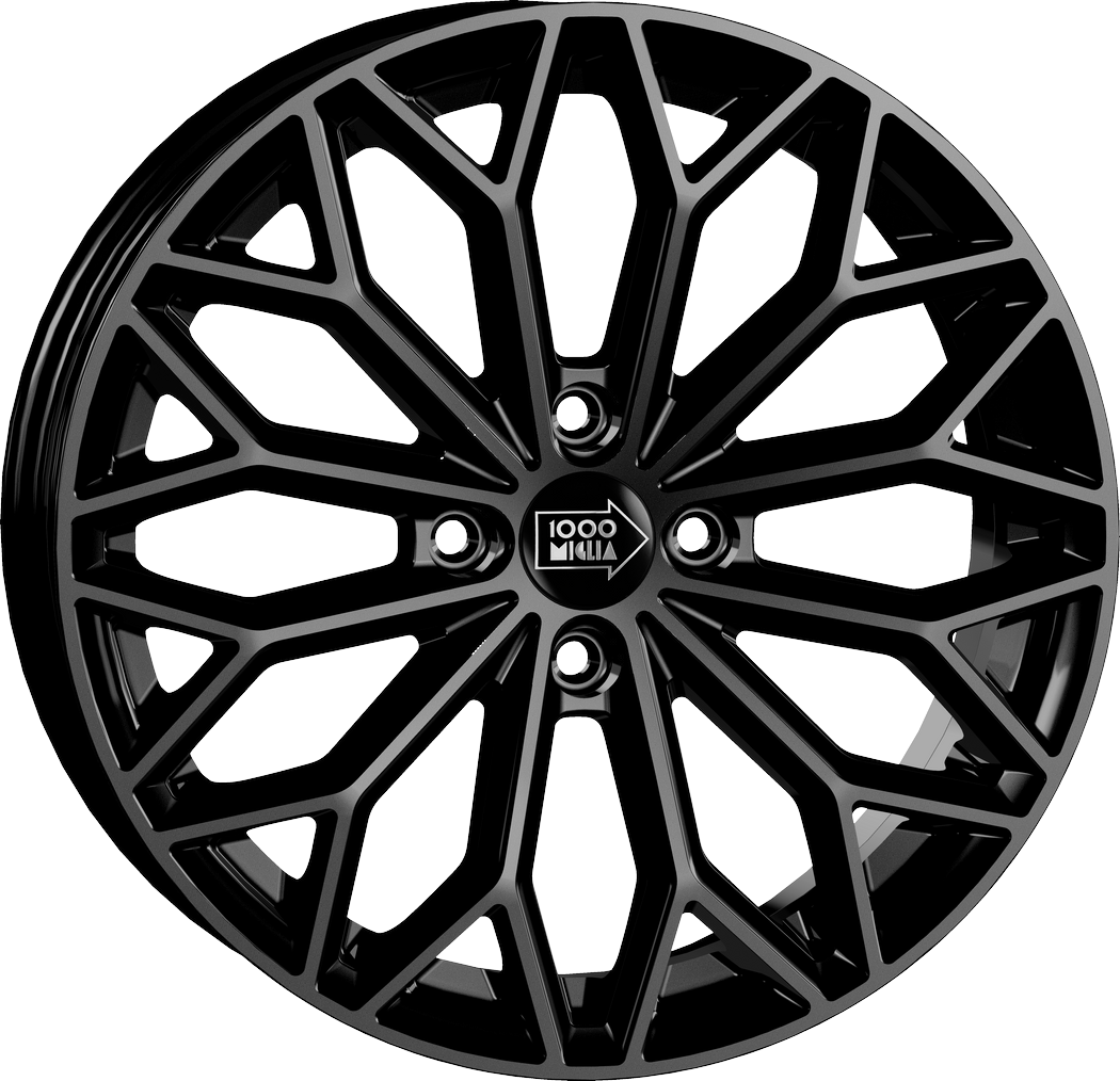 7.00X17 4X108 ET 38 MILLE MIGLIA MM1034 GLOSS BLACK
