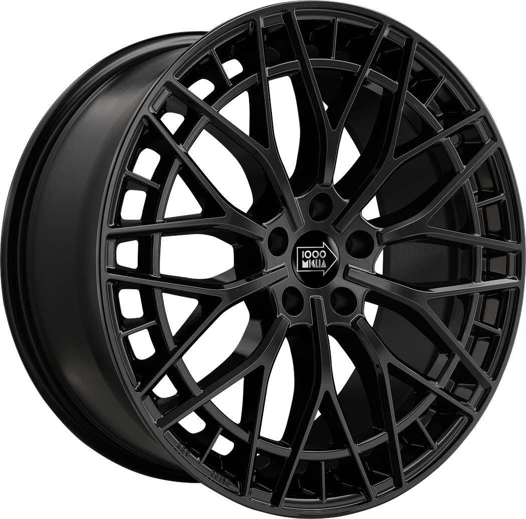 9.00X20 5X112 ET 45 MILLE MIGLIA MM1005 GLOSS BLACK
