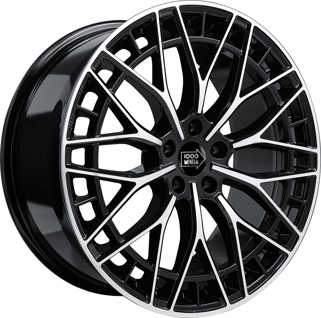 8.00X20 5X112 ET 35 MILLE MIGLIA MM1005 BLACK MIRROR