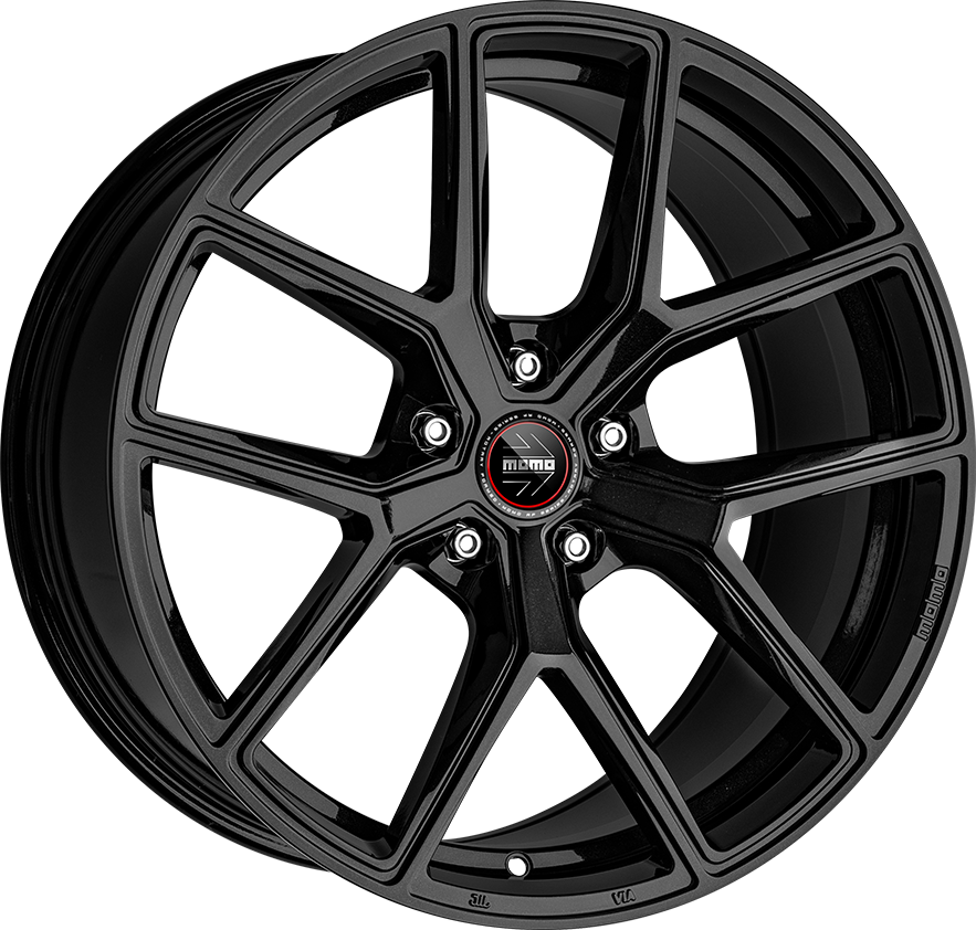 11.0X19 5X130 ET 50 MOMO RF-01 STARDUST GLOSSY BLACK