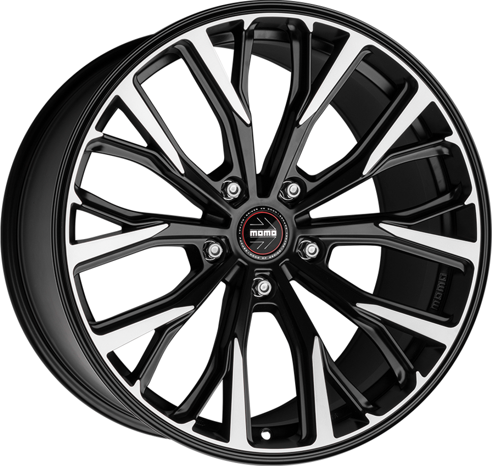 10.0X20 5X112 ET 20 MOMO RF-02 MATT BLACK POLISHED