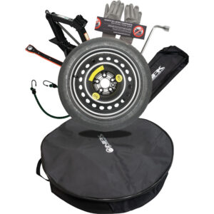 KIT RUEDA EMERGENCIA NPK R449D [LLANTA ACERO 5X100 16X4.00 + NEUMATICO 125/90 16] - TAMAÑO DEL KIT L 64 X A 14 cm