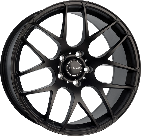 8.50X18 5X120 ET 37 ROMAC RADIUM SATIN BLACK