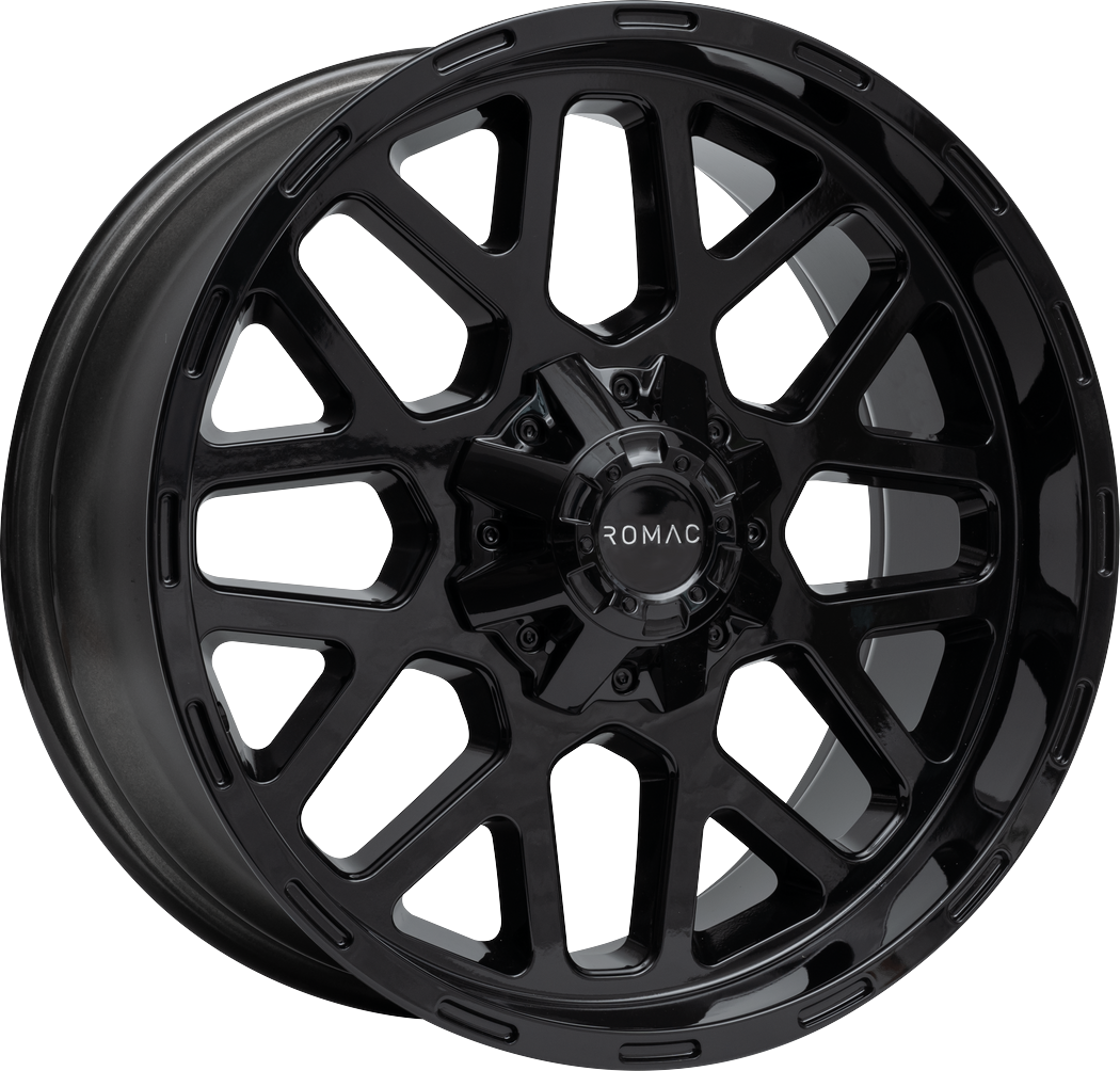 9.00X20 6X139.7 ET 30 ROMAC UTAH GLOSS BLACK