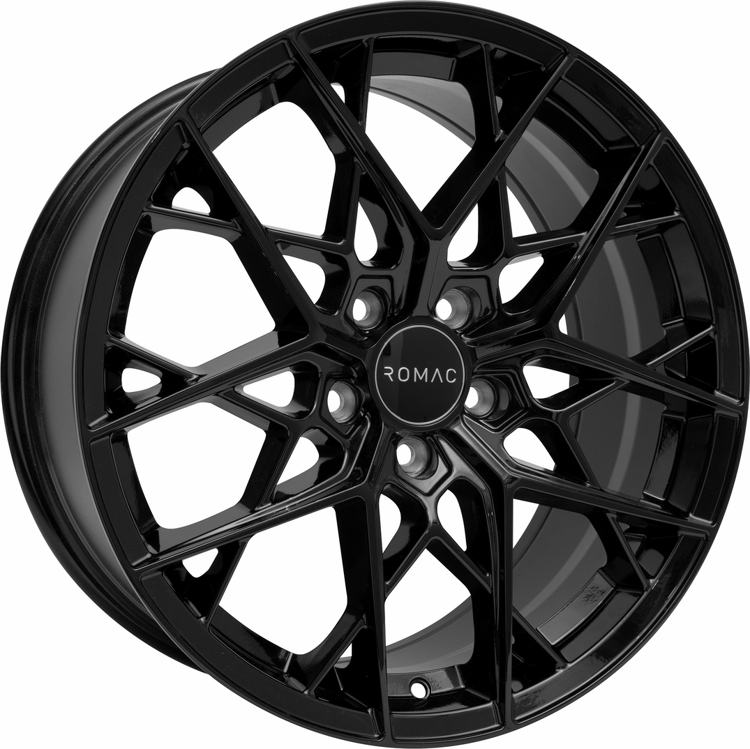 8.50X20 5X108 ET 45 ROMAC VORTEX GLOSS BLACK