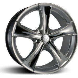 8.00X18 5X100 ET 35 RS RS-GT MATT SILVER W/ INOX FACE
