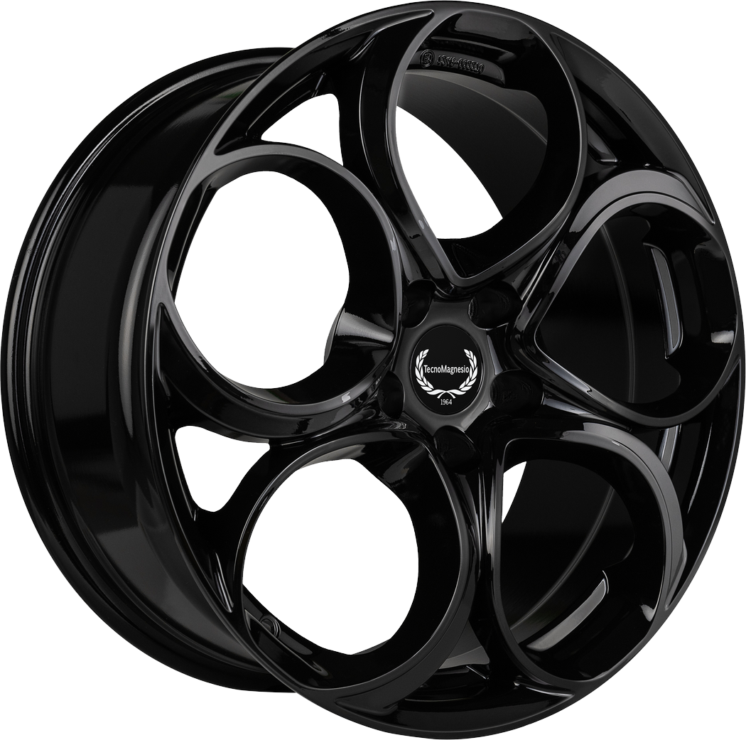 8.00X19 5X110 ET 37 TECNOMAGNESIO JUNIOR GLOSSY BLACK