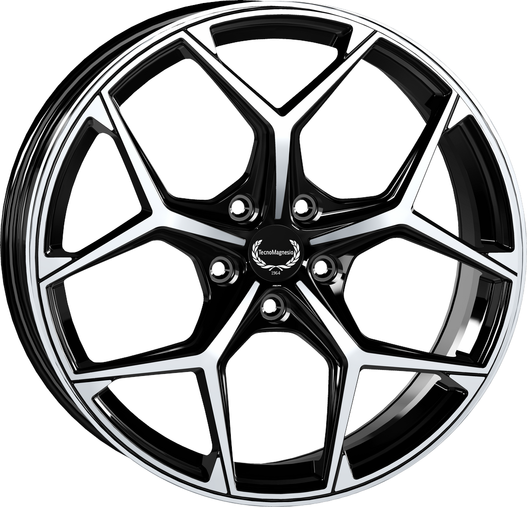 8.50X21 5X112 ET 45 TECNOMAGNESIO TMG02 BLACK MIRROR