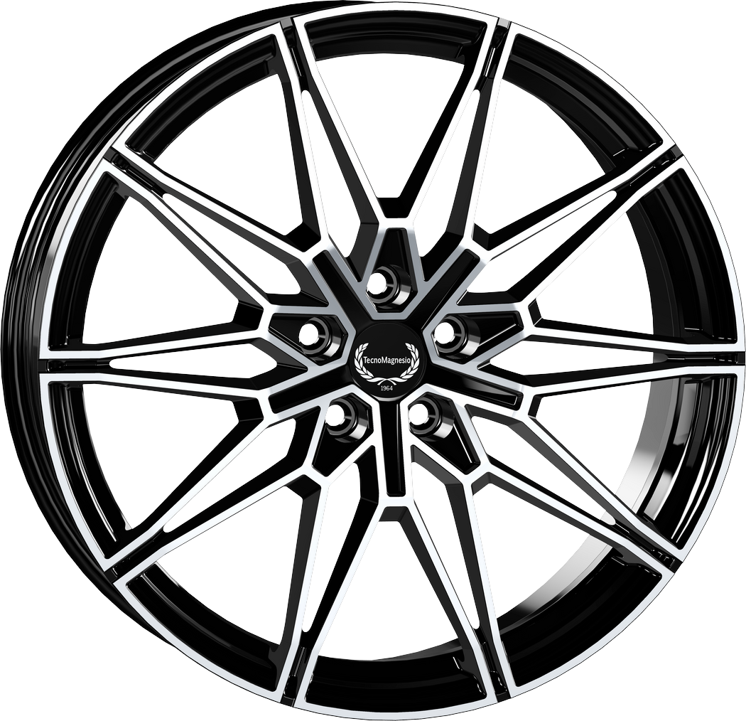 8.00X19 5X112 ET 45 TECNOMAGNESIO TMG03 BLACK MIRROR