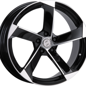 8.50X20 5X112 ET 47 ETA BETA MAGIC SHINY BLACK FACE POLISH