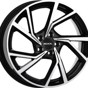 8.00X18 5X108 ET 33 MAK KASSEL BLACK MIRROR