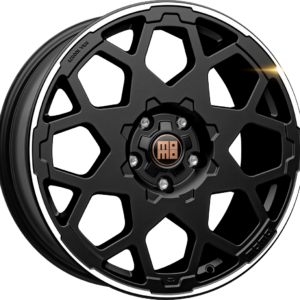 8.50X20 5X108 ET 42 MOMO HEAVY DUTY MATT BLACK POLISHED LIP